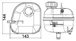 Radyator Yedek Su Deposu Mını R50 R52 R53 - 17137529273