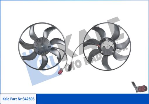 Fan Motoru Pervaneli Seat Leon-skoda Octavıa Iıı-vw Golf Vıı 445mm-370w Davlumbaz Yok - 5Q0959455F