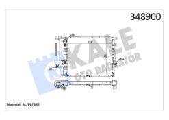 Motor Su Radyatoru Otm/sanz Klımalı Bmw M20 M50 E34 - 17111723527