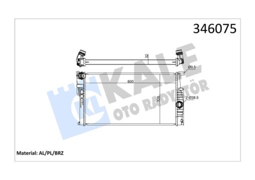 Motor Su Radyatoru Bmw N13 N47 B37 B47 F20 F21 F22 F23 F30 F31 F34 F35 F32 F33 F36 - 17117600511