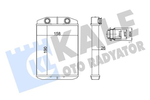 Kalorifer Brazıng Fıat Panda-500-500 C-lancıa Ypsılon-abarth 500-595-695 Kalorifer - 77366093