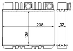 Kalorıfer Radyatoru Bmw E46 98 05 E83 06 11 - 64118372783