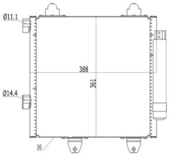Klima Radyatörü Kondenseri P107 05 14 1.0i 12v-1.4hdi 05 C1 1.0i 12v-1.4hdi 05 - 6455.EF-6455.EE