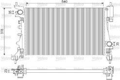 Motor Su Radyatörü Opel Corsa D-corsa E 1.2-1.4 A12xer A12xel B12xel A14xer B14xer 11 540x378x23 - 1300312-1300339-13249566-13399870
