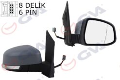 Dış Dikiz Aynası Sag Focus Iı 08-11 Elektrikli Isıtmalı Sinyalli Kör Noktalı Astarlı 6 Fiş Vm-6304ehpar - 8M5117682YF-8M5117682YC-1728322