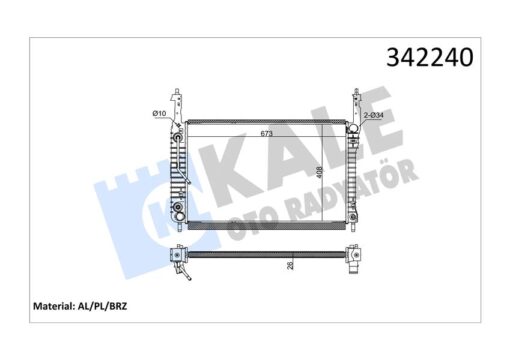 Radyatör Opel Antara Chevrolet Captiva 2.0 Cdti 06 Al-pl-brz - 4803040-4803041-96629056-96629055