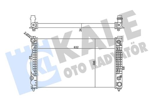 Radyatör Audı A4 A6 2.4/2.6/2.8 95-01-sıperb 2.8 V6-2.5 Tdı - 4B0121251AF-8D0121251BB-8D0121251B