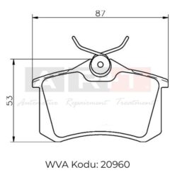 Arka Balata Fluence-megane Iı-ııı-p207-p308-p307-partner-berlıngo-c2-c3-c4-crossland- Bora-passat 97 Golf Iv-v-polo 87x52.9x17 - 1J0698451P-440605713R-1623180580