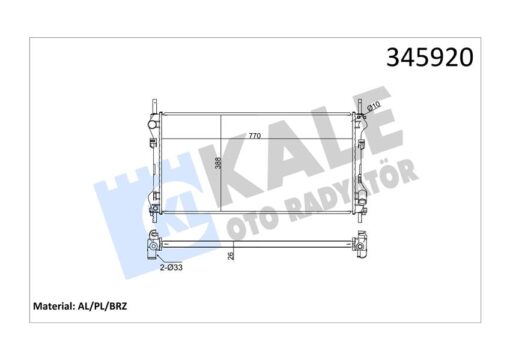 Motor Su Radyatoru Transıt V184 2.4tdcı 100ps 125ps 01 06 Onden Ceker Klımasız - 1C1H8005FE-1C1H8005JC1C1H8005J