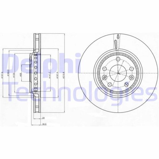 Ön Fren Aynası Renault Grand Scenıc Iıı 09 Grand Scenıc Iv 16 Laguna Iıı 07 15 Latıtude 11 Megane Iıı 09 Megane Iv 15 Megane E Tech 23 320x28x5 Delik Hava Kanallı - 402060003R-402061792R-402064155R