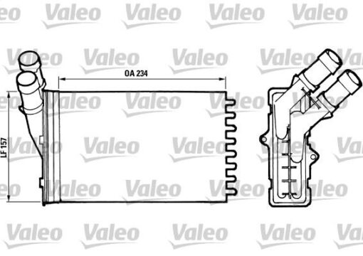 Kalorifer Radyatörü Berlıngo-partner 96 Xantıa 95-98 Xsara 99-05 306 93-01 234x157 - 6448.78-96103384-6448.C8-96103388