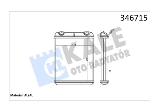 Kalorifer Radyatörü Brazing Laguna Iı Ac Klimasız 210x184x26 - 7701206524