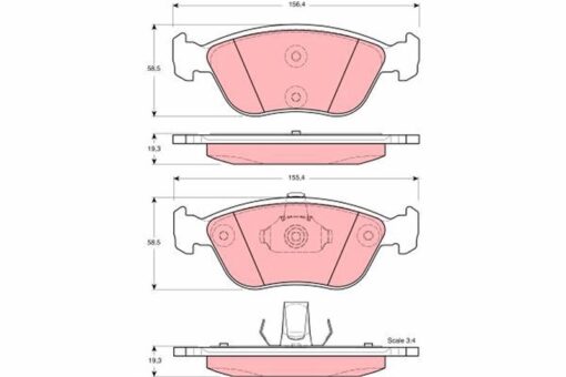 Ön Balata Volvo 850 2.0 2.3 T5 2.5 91-96 S70 2.3 2.4 2.5 97-00 V70 97-00 C70 2.0t 97 Xc70 -02 271859-2715878-2718591-9485593 - 272343-30648381-9485267-30793799