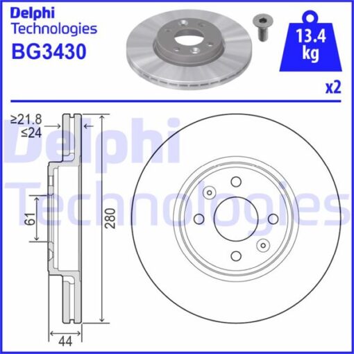 Ön Fren Aynası Büyük Mgn Iı 1.5-clıo-kng Lgn 01 Scenic 97 280x24x4dlxhavalı 7701205842-7701206118-7701207829 - 402069518R-7701205230-7701207829