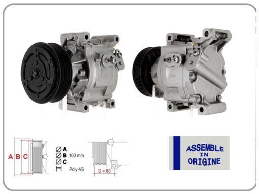 Klima Kompresörü Sıfır Ürün Fıat 500 07 Albea 03 09 Doblo 05 10 Palıo 03 12 Panda 06 13 Lancıa Yp Sılon 03 12 Ford Ka 08 16 1.3 D Multijet - 51746931-71785265-71722315-5A79753