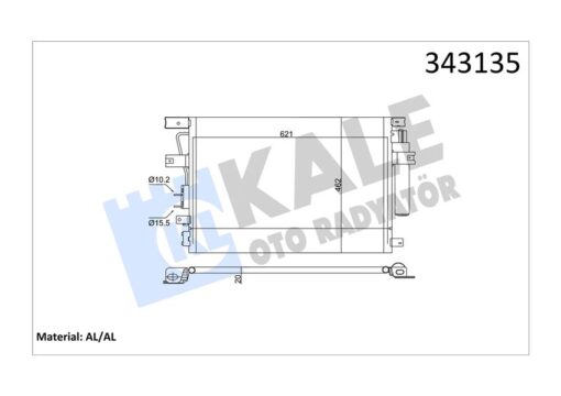 Klima Kondenseri Chrysler 300c-touring Al-al - 68050292AA-5175368AA-1215477AA