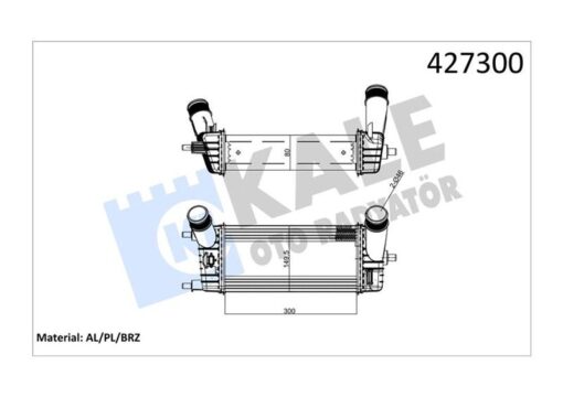 İntercooler Al/brz Transıt Courıer /fıesta Iv-b-max 1.0 Ecoboost 2018- I Akışlı - JT766K775AA