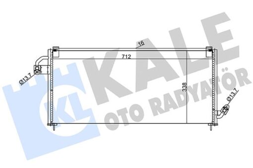 Klima Kondenseri Subaru Forester Al-al 712x338x16 - 73210FC030