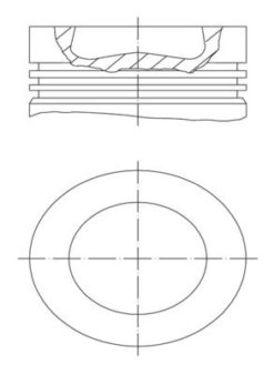 Motor Piston Segman Polo-golf6-caddy-jetta-a3-leon 79.50mm Caya-cayb-cayc-cayd-cfwa 1.2-1.6 Tdı Std - 03L107065J