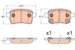 Arka Fren Balatası Opel Corsa E 14 19 Adam 14 19 15 Jant Rpo J67 Fıat Egea 16 500l 13 264mm - 95517078-1605285-77367914-77366595