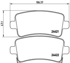 Arka Fren Balatası Insıgnıa A 08 17 Saab 9.5 10 Malıbu 2.0d 2.4 12 16 İnç Jant - 39021482-1605319-13237766-13343450