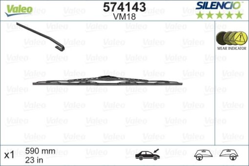 Silecek Sılencıo 60 Cm X1 Vm18 Renault Toyota Volvo Subaru Pejo Vw Opel Bmw Kıa Fıat Swf 116148 - 8250A246-983502K000