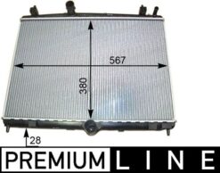 Radyatör C5 09 P508 10 1.6hdı Ep6cdt Mek Otom Ac Klimasız 555x394x24 - 1330.W5-1330.X2-1333.96-9687359980