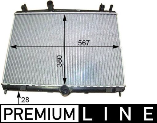 Radyatör C5 09 P508 10 1.6hdı Ep6cdt Mek Otom Ac Klimasız 555x394x24 - 1330.W5-1330.X2-1333.96-9687359980