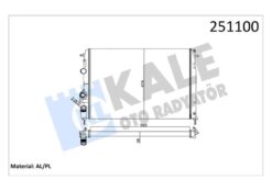 Radyatör Mgn 2.0ı 16v-mgn Classıc 1.4ı 16v 2 Sıra Al Pl Sistem - 8200189286