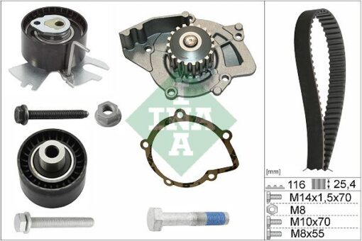 Devirdaimli Eksatrik Gergi Kiti P308-p407-p508-p3008-p5008-expert-rcz-jumpy-c4-c5-c8-ds4-ds5- Kuga-mondeo 2.0 Tdcı-hdı Toyota Proace 2.0 D - 1613561780-9M5Q8B596AAK-0831.W1