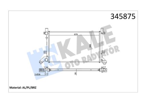 Radyatör Lt28-35-lt28-46 2.5tdı-2.8tdı Ac Klimasız Mek 679x399x26 Al/pl/brz - 2D0121253-2D0121253B-2D0121253E