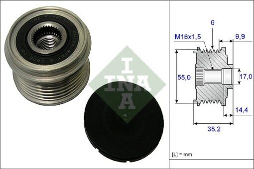 Alternatör Kasnağı Rulmanlı Hyundaı İ30 D4fb D4fe 16- / Kona Tucson 1.6l D4fe Crdı 18- / İx35 2.0l D4ha 10-15 / Kıa Sportage 2.0l D4ha 10-15 1.6l D4fe 18- / Ceed 1.6l D4fe 18- - 373222F000-373212U000