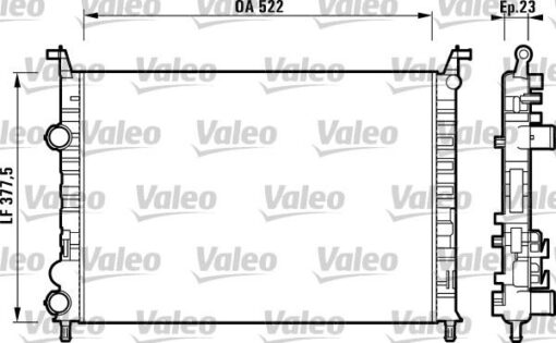 Radyatör Palıo 1.2-albea 1.6 Ac Klimasız Mek 530x379x22 - 46815887-46819261-46833511