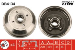Arka Fren Kampanası Corsa A 83-92 -corsa B-tıgra A 93-02 Abs Li - 90509107-418025-90425919-90425920
