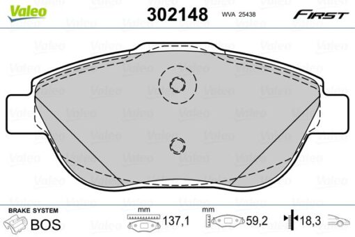 Ön Fren Balatası Corsa F 19 Crossland 17 Mokka 20 C3 Iı-ııı-aırcross 09 C4 14 208 19 2008 19 Ds3 15 15 İnç 283mm - 9866880680-1647863580-1617293780