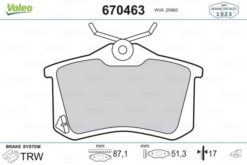 Disk Fren Balatası Arka Renault Megane Iı. Iıı. Iv Hb. Fluence; Peugeot 207. 307. 308. Partner Iı. - 1345340-440600295R-425441