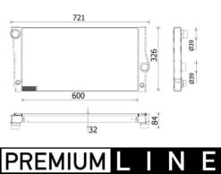 Motor Su Radyatoru Premıum Lıne Bmw N55 B30 F10 F11 F07 - 17117589004