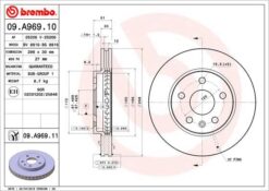Ön Fren Aynası Insıgnıa A 08 Saab 9-5 Ys3g 10 16 Jant 296x30x5dlxhavalı 13501307-569063 - 13579147-569078-13502213-569421