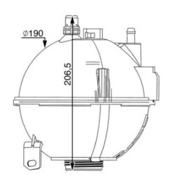 Radyator Yedek Su Deposu Bmw B47 N47 N20 N55 N57 F25 F26 - 17138616418