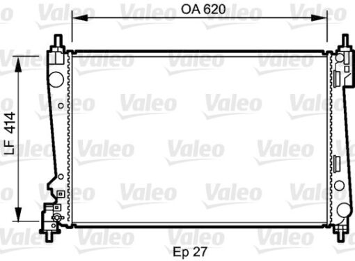 Radyatör Corsa D 05 Punto 05 Bravo Iı 07 1.3 Jtd-1.7cdtı Mek Ac Klimasız 620x395x27 - 1300287-55703927