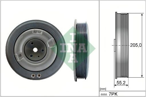 Krank Kasnagı Volvo S60 Iıı 20 S90 Iı 20 V60 Iı 20 Xc40 19 Xc60 Iı 19 Xc90 Iı 19 -b4-b5-b6 Mild-hybrid - 32253160-32380012