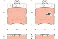 Fren Balatası Arka Mercedes W203 Cl203 C209 W210 R171 - A0054201920