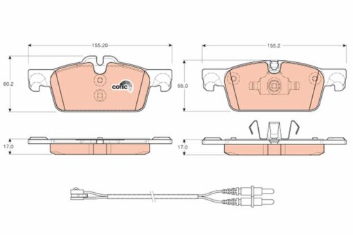 Ön Fren Balatası Peugeot P508 10 18 1.6 Vtı 1.6 Thp 1.6hdı 2.0hdı 2.2hdı 283mm Cap - 4254.A6-1647863080-1647863180