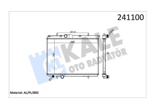 Radyatör P206 1.4hdı Turbo Diesel 1.6ı 16v-1.9d-2.0hdı Turbo Diesel - 2.0ı 16v 1 Sıra Alb Sistem - 1333.14-1330.G1