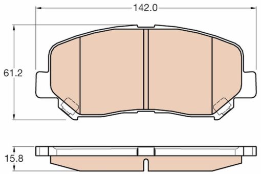 Ön Balata Mazda Cx-5 Ke-gh 2.0 Awd-2.0-2.5 Awd-2.2 D-2.2 D Awd 11 - K0Y13323Z-KDY93328Z-WVA25564