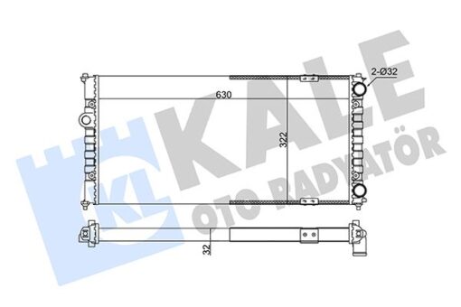 Radyatör Al/pl/brz Cordoba-ıbıza Iı-polo Classıc - 6K0121253A-6K0121253Q