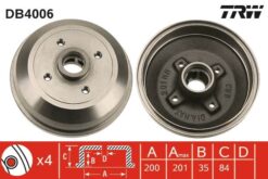 Arka Fren Kampanası Corsa A 83-92 -corsa B-tıgra A 93-02 Abs Siz - 418117-90007526-90135504