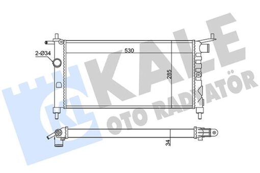 Radyatör Corsa B-tıgra-combo 1.2-1.4-1.4 16v Klimasız Mek - 1300149-90410047-90410048