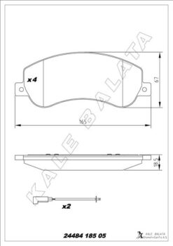 On Fren Balatası Transıt V348 11 14 A.ceker Vw Amarok 2.0tdı 10 Aksesuarlı Ikaz Fısı Cıvata Yay - 6C112K021B9A-1371402-2H0698151