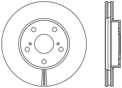 Ön Fren Diski Hava Kanallı Toyota Aurıs Corolla 1.6l 1zr-fe Benzinli Zre151 07-12 / 1.33l 1nr-fe Nre150 6 Vites 10-12 275 Çap X 5 Bijon - Takım Disk Fiyatıdır - 4351212670
